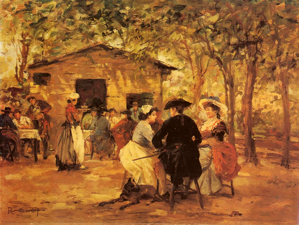 Un bar all'aperto